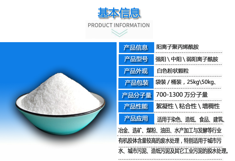 陽離子/聚丙烯酰胺/廠家簡介